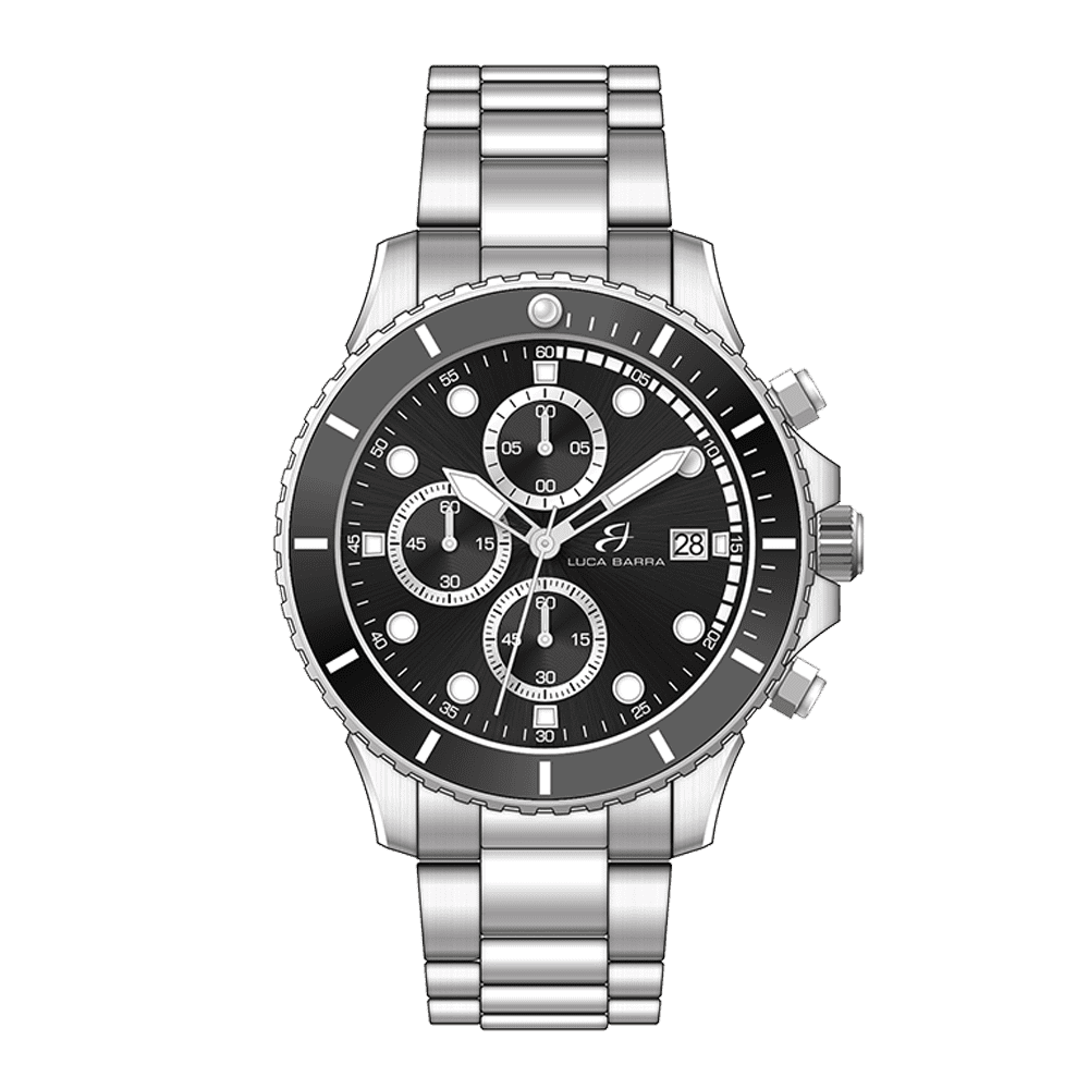 Orologio Uomo Excellanc 2700021 - Cronografo Quarzo Con Datario - Cinturino Acciaio Inox, Cassa 40 Mm, Vetro Minerale