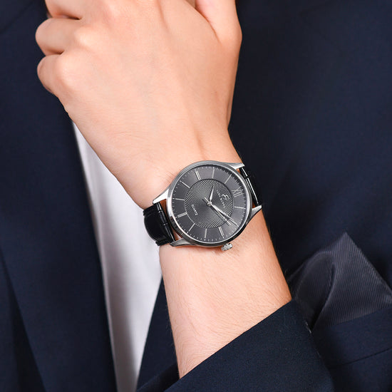 Seiko da Uomo Conceptual Pelle Cinturino Orologio Impermeabile 39mm Seiko da Uomo Conceptual Pelle Cinturino Orologio Impermeabile 39mm