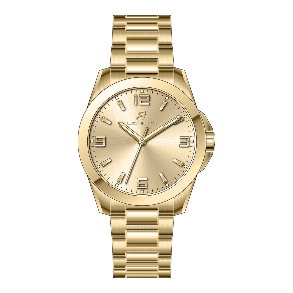 OROLOGIO UOMO IN ACCIAIO IP GOLD CON QUADRANTE CHAMPAGNE