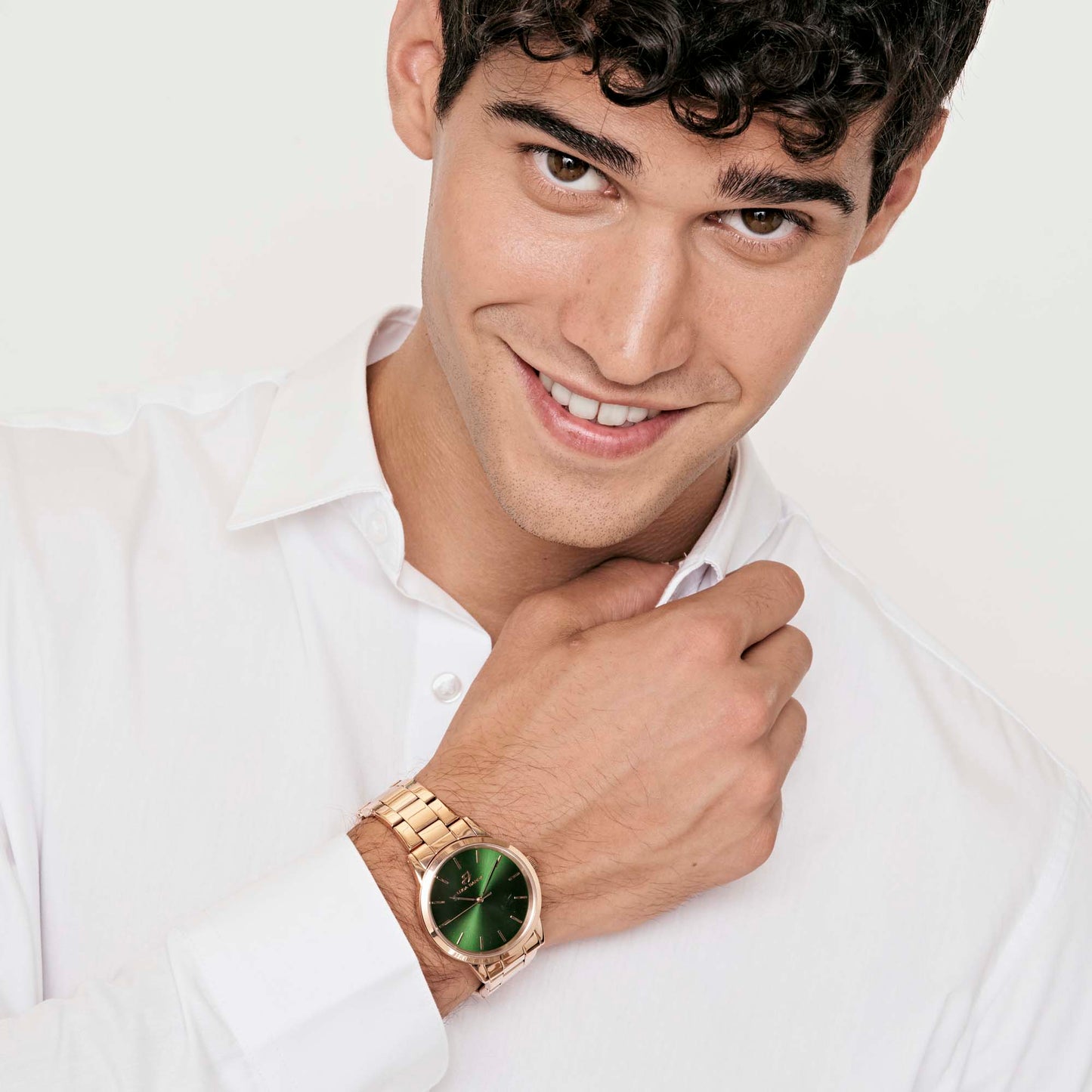 OROLOGIO DA UOMO IN ACCIAIO DORATO CON CASSA IN ACCIAIO DORATO QUADRANTE DORATO
