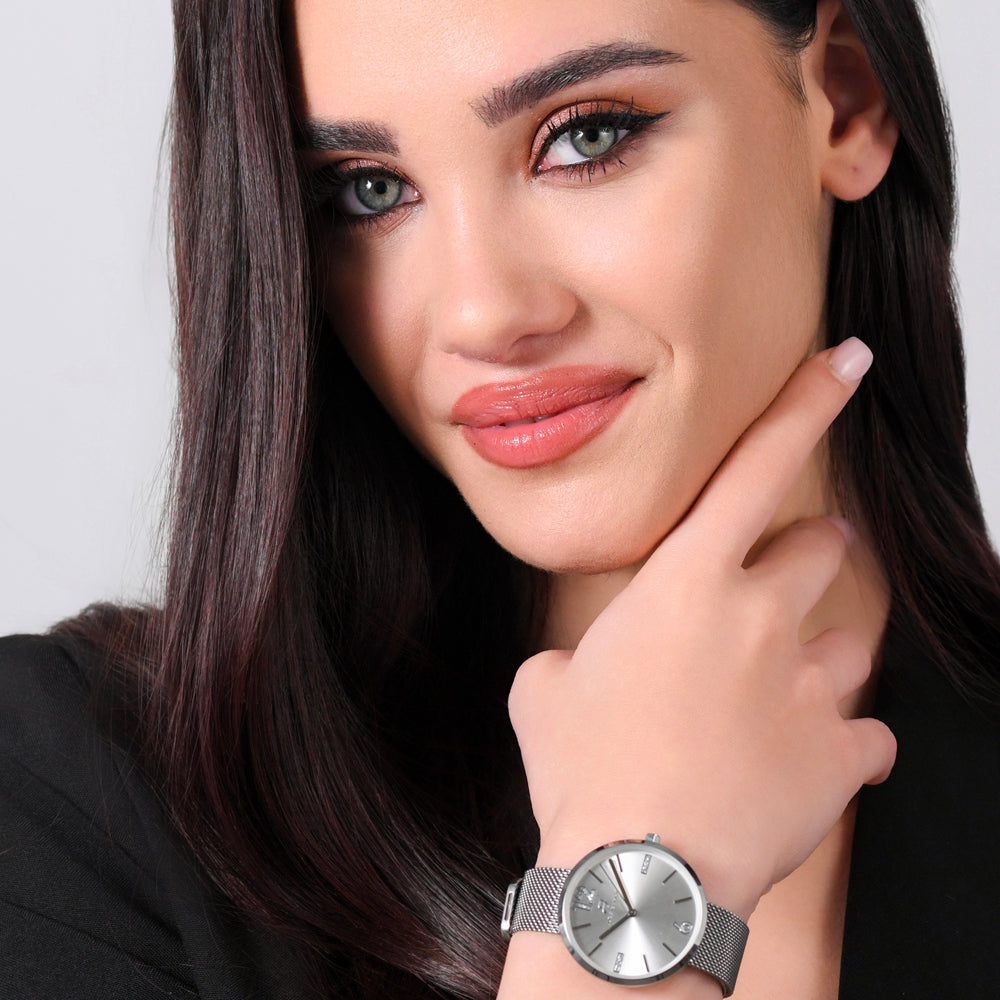 OROLOGIO DONNA IN ACCIAIO MAGLIA MILANO