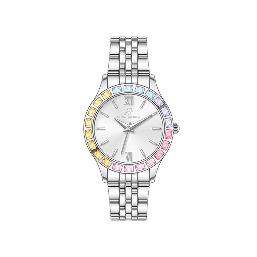 Bicchiere da acqua Strisce, rosa