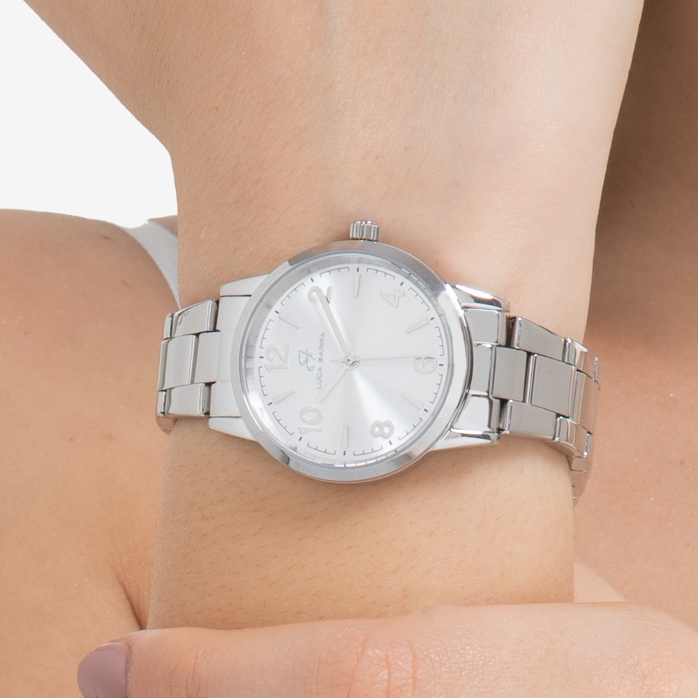 Orologio Da Donna Quarz Acciaio Bicolore Oro E Argento | Quadrante Piccolo Con Giorno E Data 28mm | Lusso Impermeabile - 5