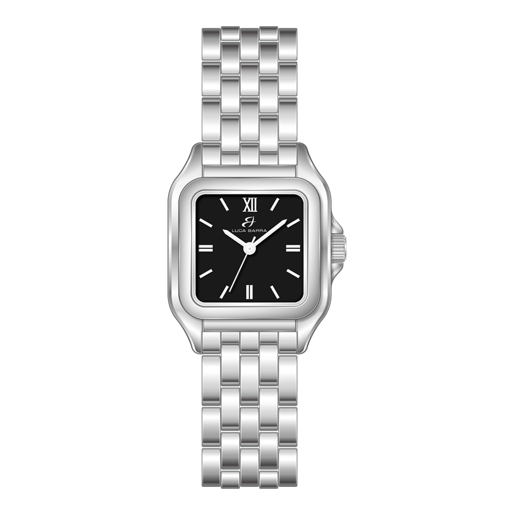 OROLOGIO DONNA IN ACCIAIO CON QUADRANTE NERO