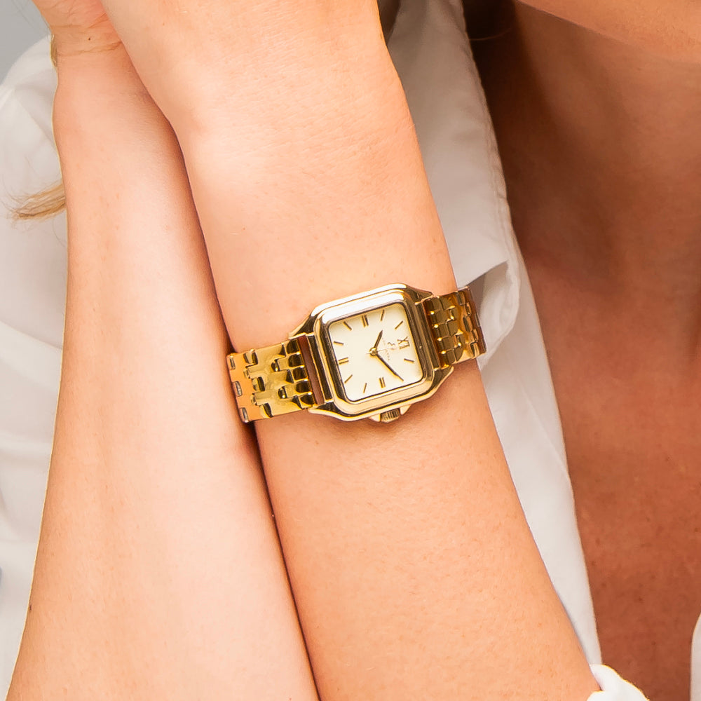 OROLOGIO DONNA IN ACCIAIO IP GOLD CON QUADRANTE CHAMPAGNE