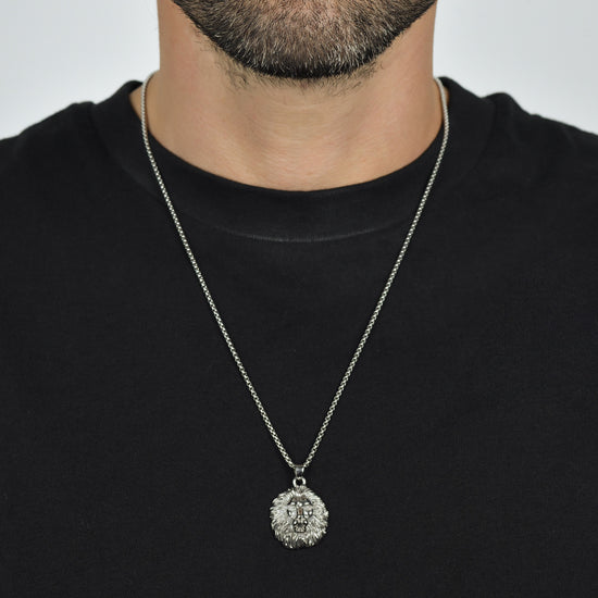 Collana uomo 55 cm – pendente a croce in acciaio inossidabile, colore a scelta argento o nero, catena resistente stile moderno | Paris Fashion Shops Collana uomo 55 cm – pendente a croce in acciaio inossidabile, colore a scelta argento o nero, catena resistente stile moderno | Paris Fashion Shops