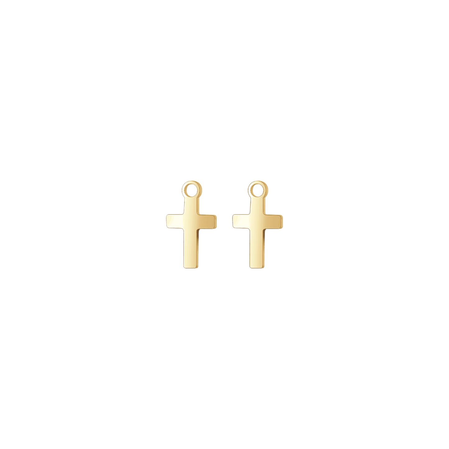 STEEL CROSS CHARM