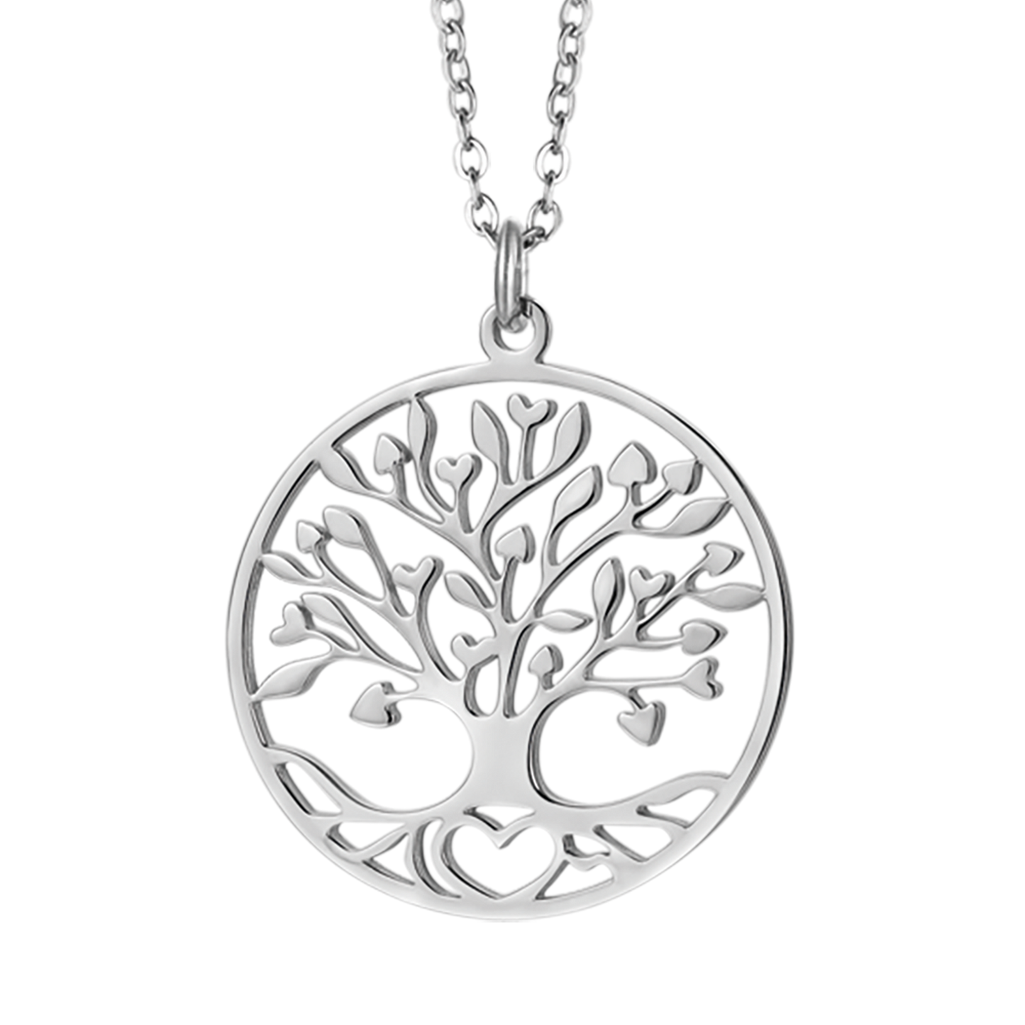 Collana Donna Luca Barra In Acciaio Con Albero Della Vita Pendente Collana Donna Luca Barra In Acciaio Con Albero Della Vita Pendente