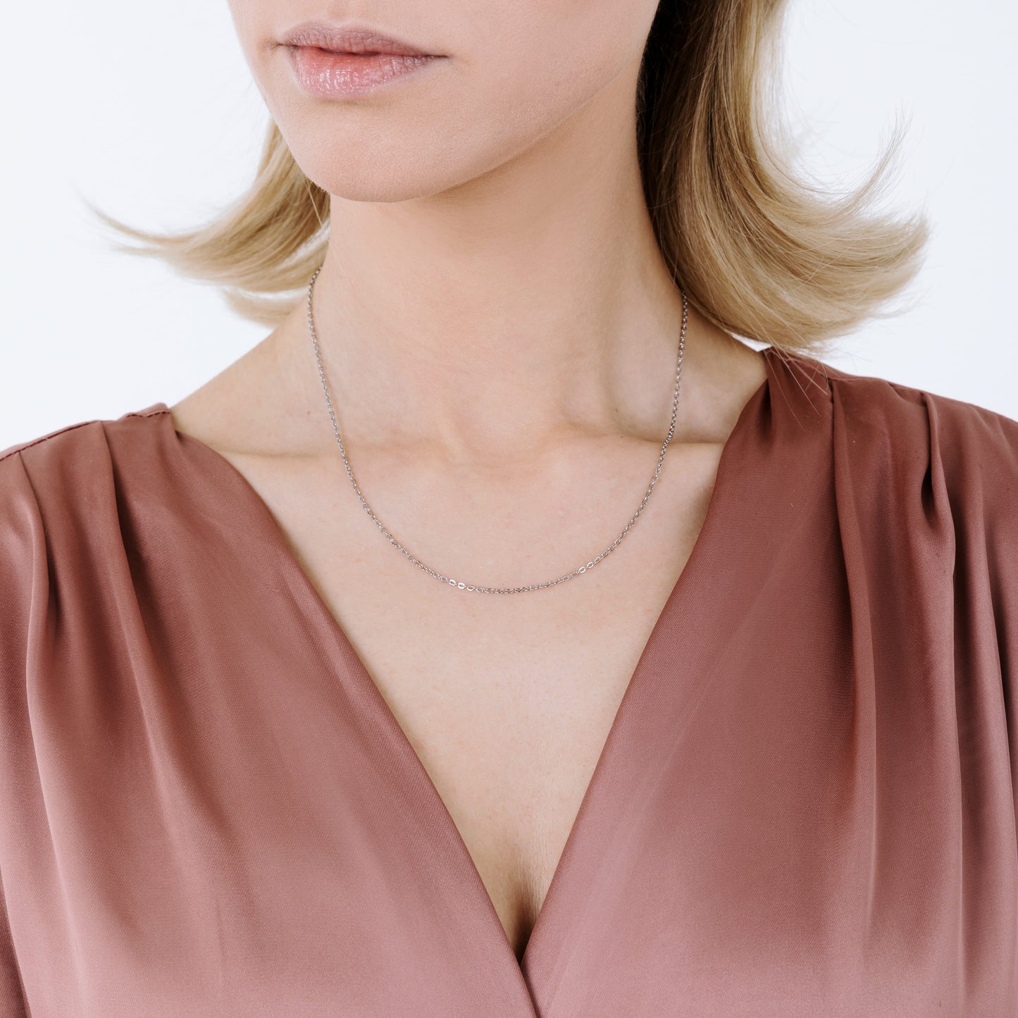 COLLANA DONNA IN ACCIAIO PER CHARMS