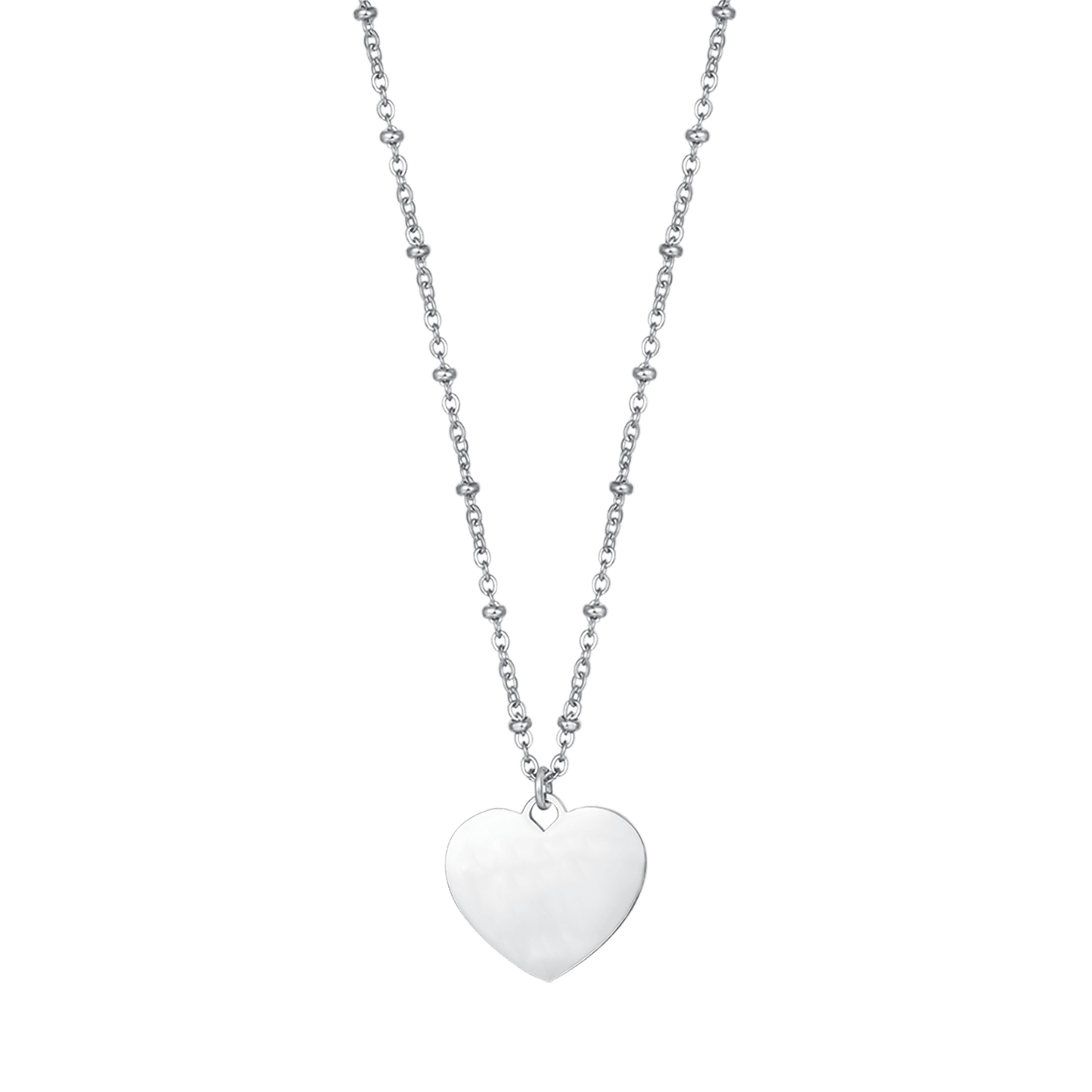 COLLANA DONNA PERSONALIZZATA IN ACCIAIO CON CUORE Luca Barra