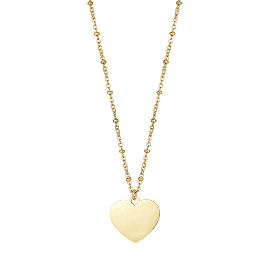COLLANA DONNA PERSONALIZZATA IN ACCIAIO CON CUORE