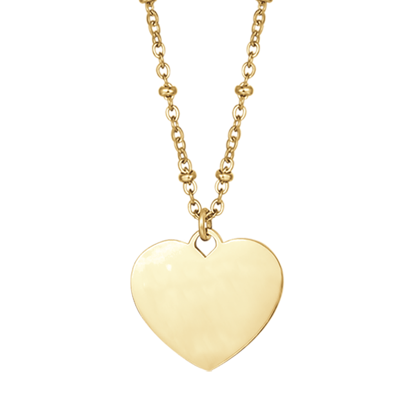COLLANA DONNA PERSONALIZZATA IN ACCIAIO CON CUORE