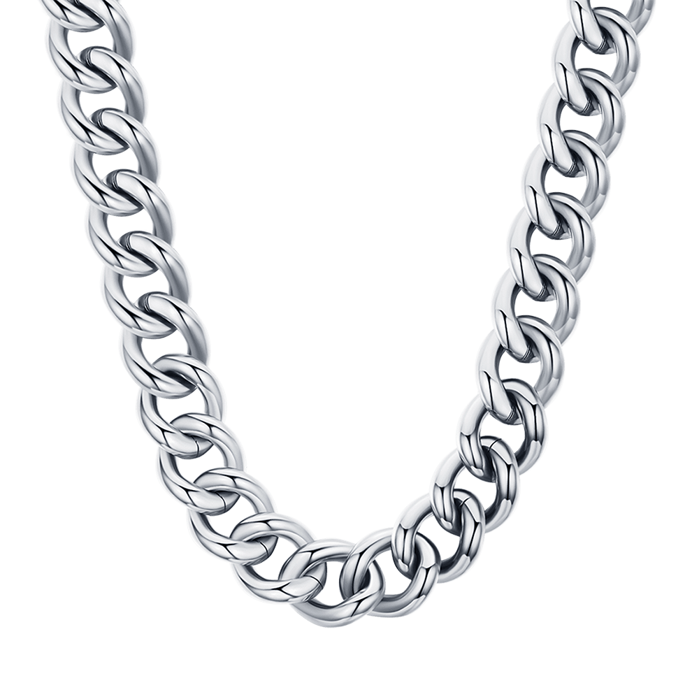 COLLANA DONNA IN ACCIAIO CON MAGLIA CATENA