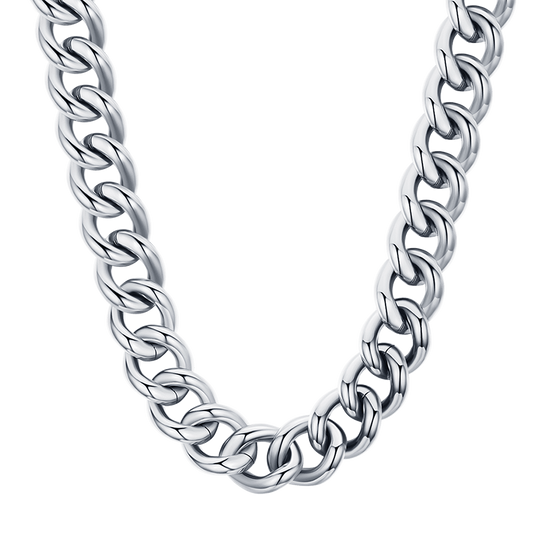 COLLANA DONNA IN ACCIAIO CON MAGLIA CATENA