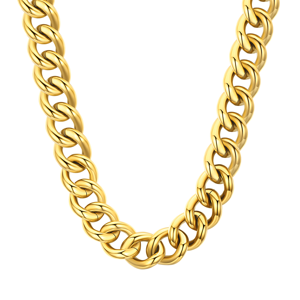 COLLANA DONNA IN ACCIAIO CON MAGLIA CATENA