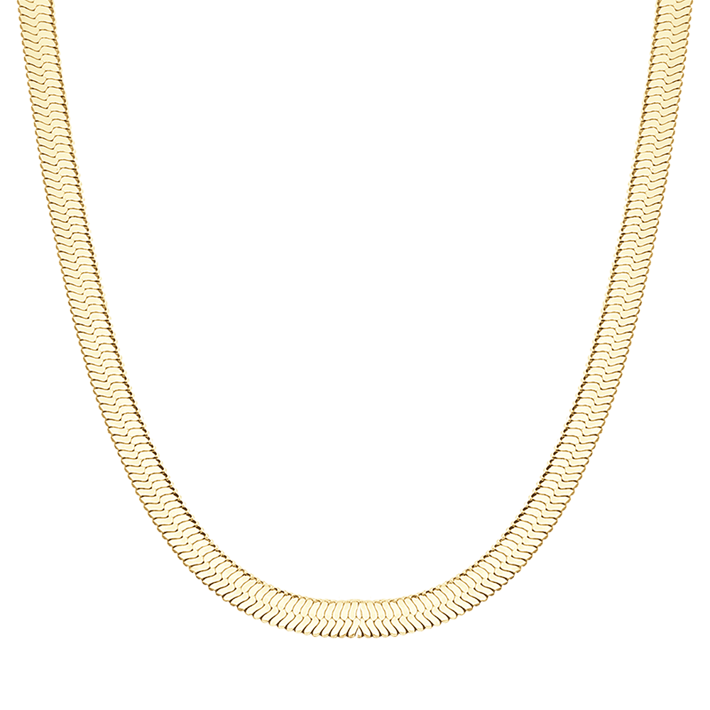 COLLANA DONNA SNAKE IN ACCIAIO IP GOLD