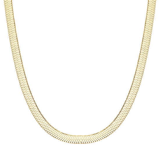 COLLANA DONNA SNAKE IN ACCIAIO IP GOLD