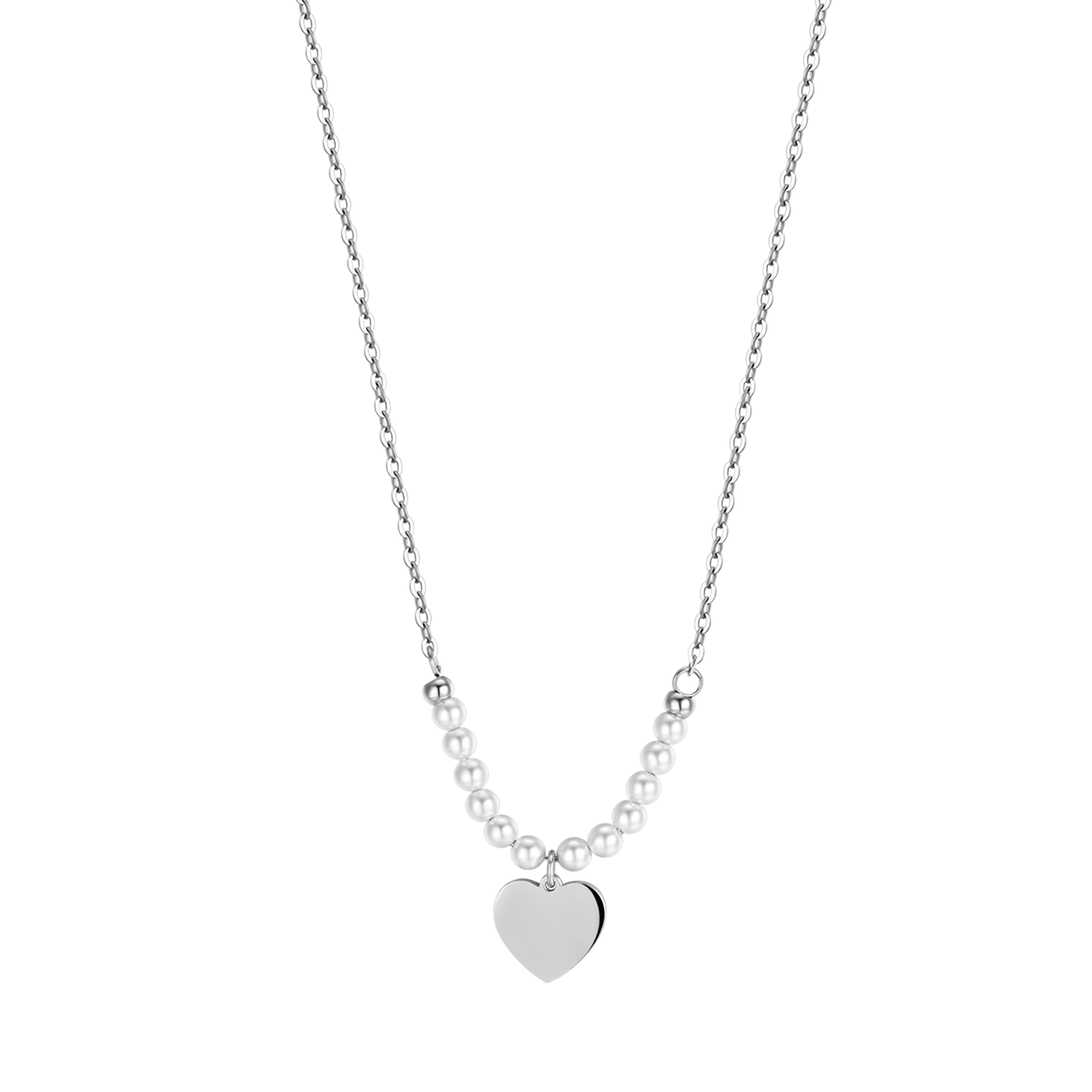 Fc'Noqgn Collana Con Doppio Cuore In Argento E Cristalli - Regalo Per Nonna, Compleanno, Innamorati