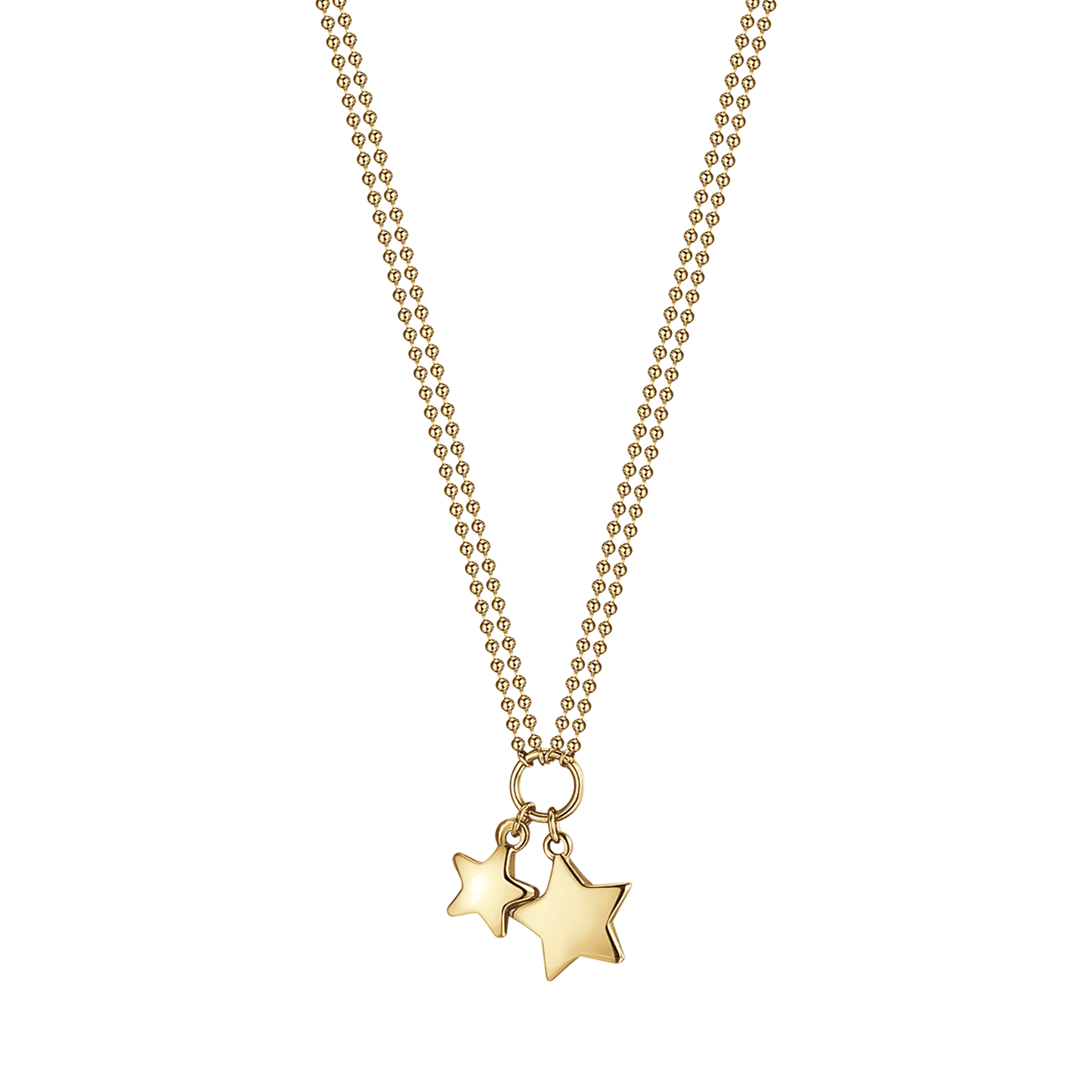 COLLANA DONNA IN ACCIAIO IP GOLD CON STELLE Luca Barra