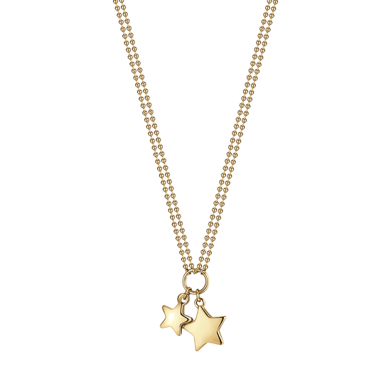 COLLANA DONNA IN ACCIAIO IP GOLD CON STELLE Luca Barra