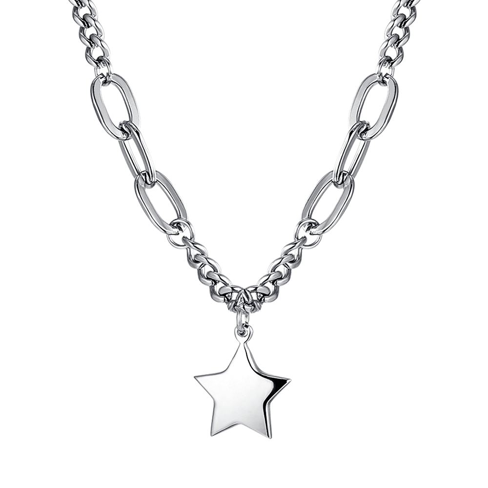 COLLANA DONNA IN ACCIAIO IP GOLD CON STELLA PENDENTE