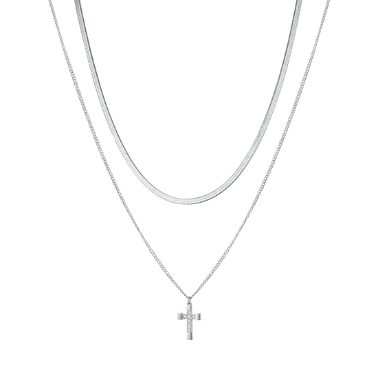 Set Di 3 Collane Sovrapponibili Per Donna - Delicate E Regolabili In Acciaio Inox, Regalo In Scatola