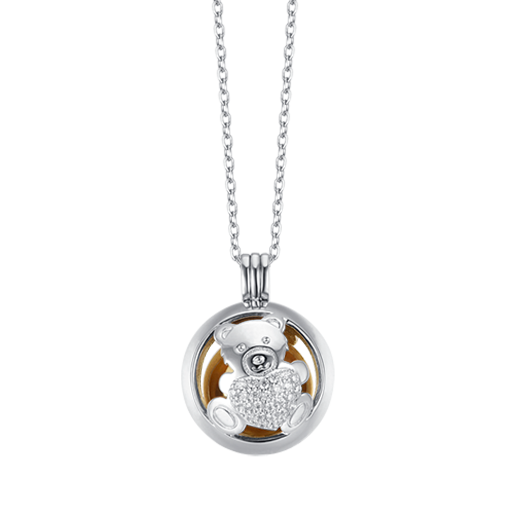 Collana di mucca Collana di amicizia con ciondolo animale carino in argento sterling 925 per donne Ragazze Migliori amiche Sorella - Italia