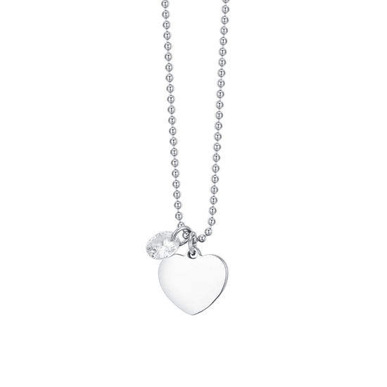 Sofia Milani Collana Donna In Argento 925 Con Zircone E Ciondolo A Cuore – Elegante, Regalo Perfetto