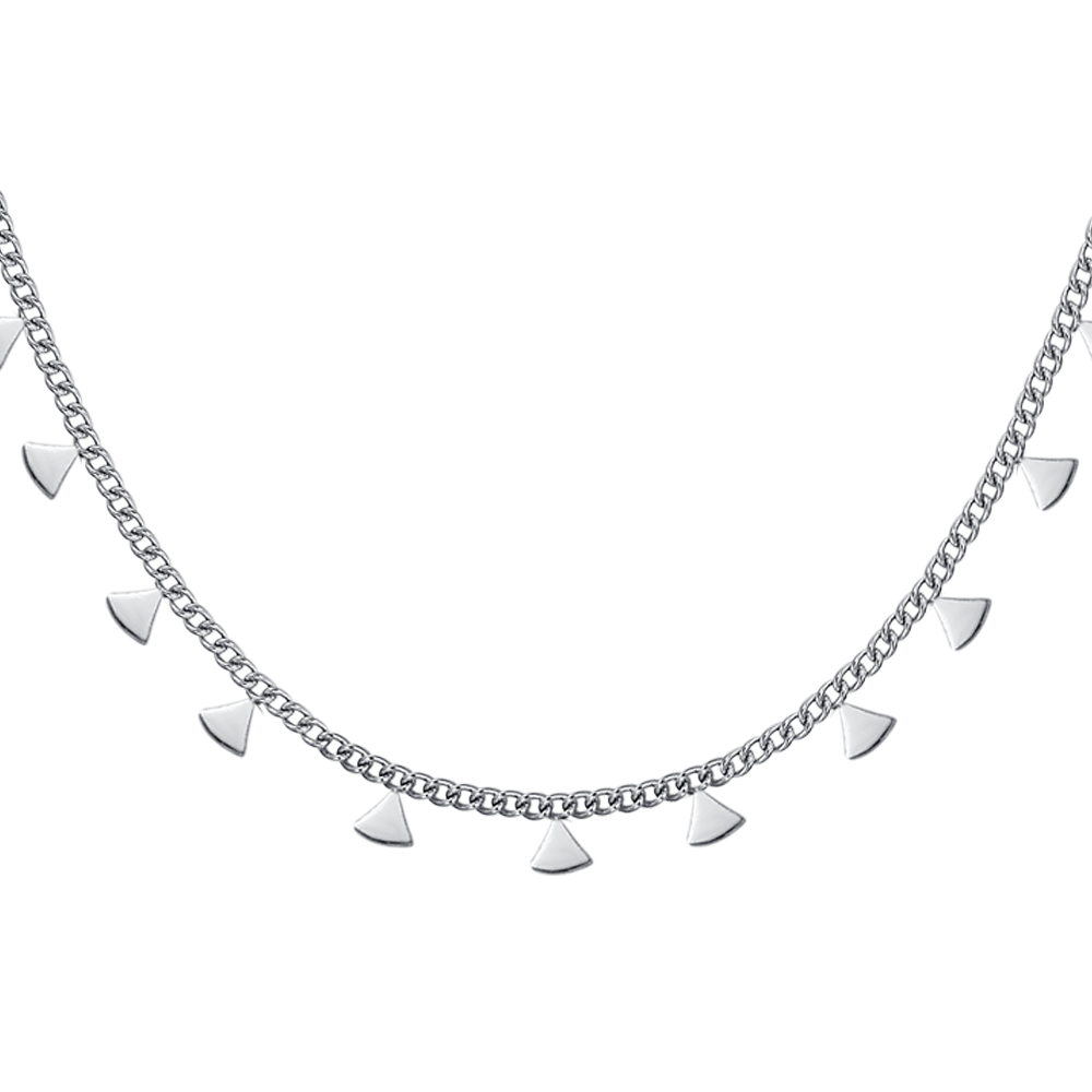 COLLANA DONNA IN ACCIAIO CON TRIANGOLI