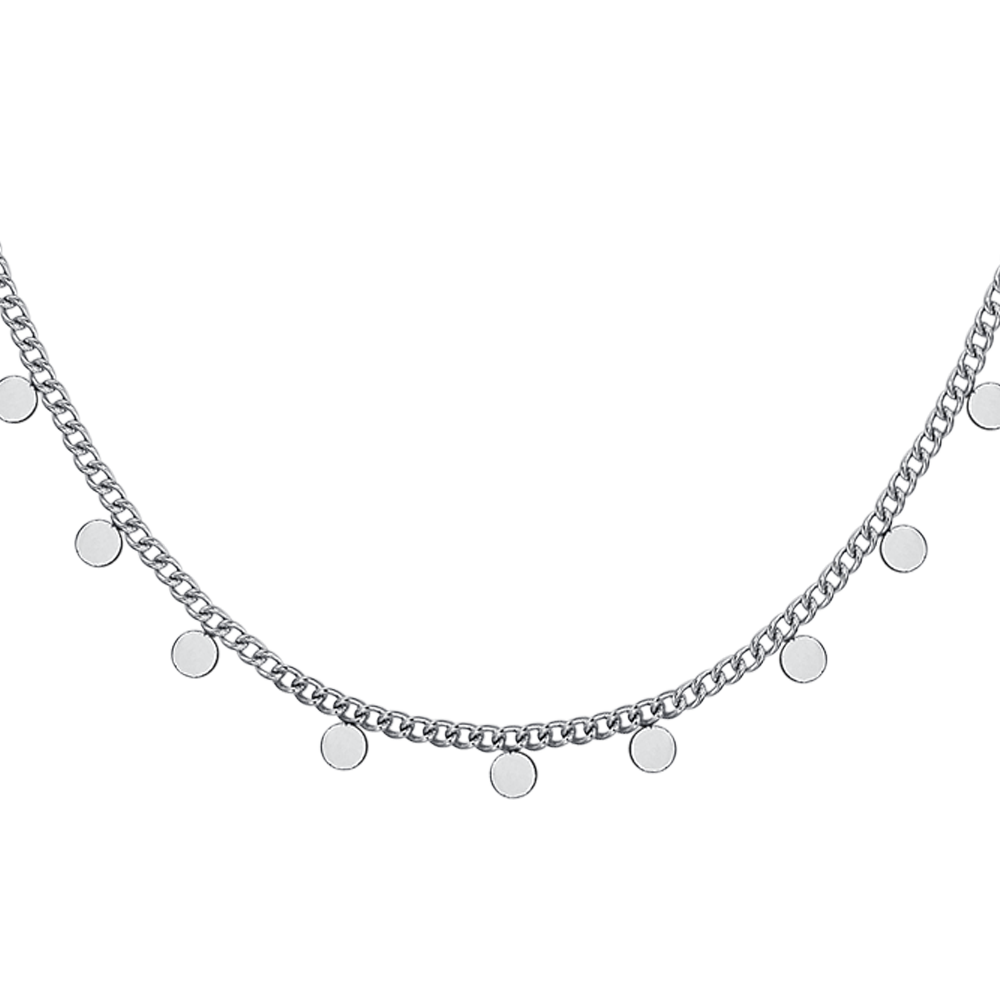COLLANA DONNA IN ACCIAIO CON CERCHI