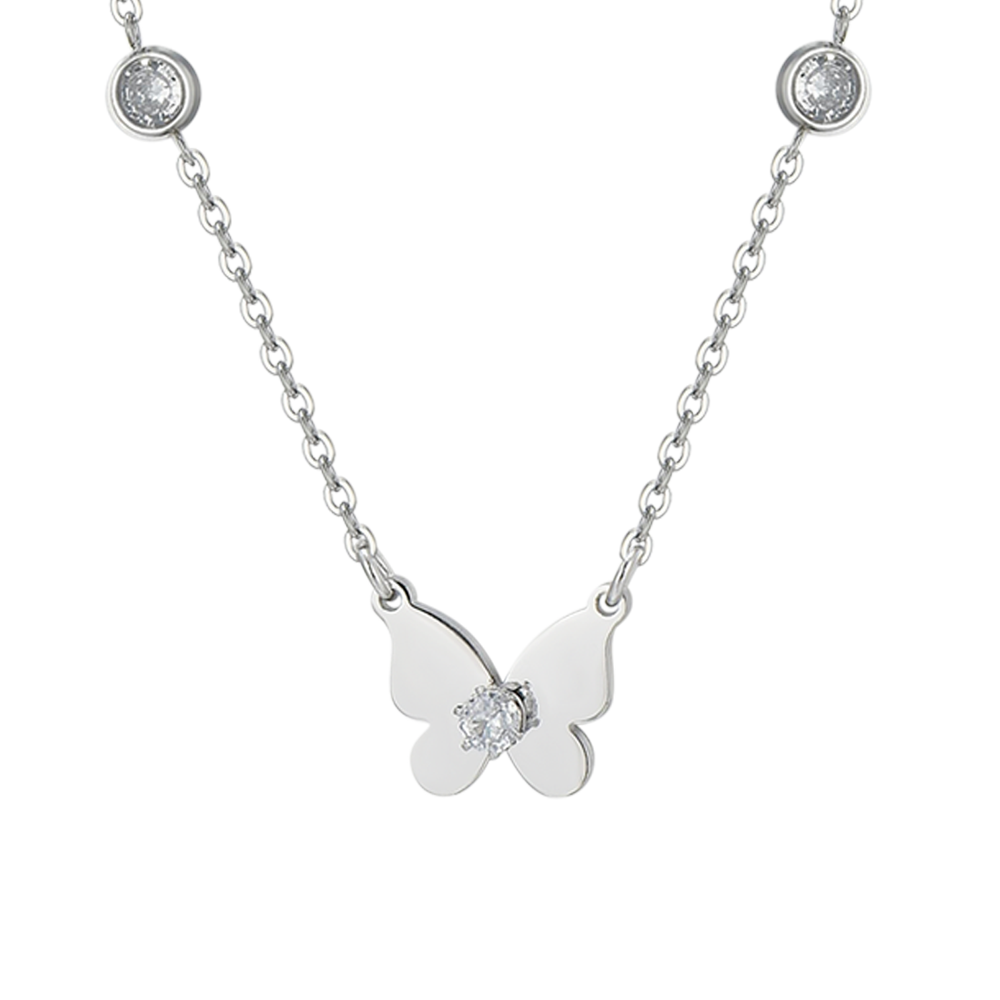 Collana con ciondolo a barra in acciaio inossidabile dal tono nero