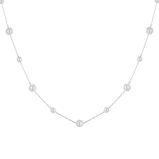 Collana Lunga Donna Con Perline Colorate - Acciaio 316L Placcato Oro O Argento - Marlion Jewels