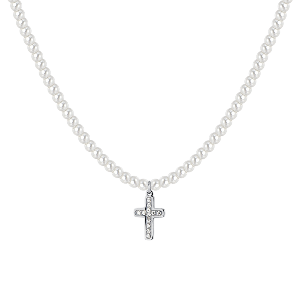 Collana girocollo CHANEL marchio cocco strass 08V metallo argento Collana girocollo CHANEL marchio cocco strass 08V metallo argento