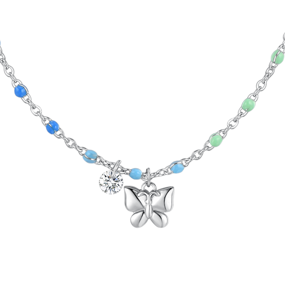 Collana Farfalla Viola Argento, Collana Farfalla Donna Rosa, Regalo per Lei, Collana Farfalla Zircone, Placcata Oro Rosa, Farfalla Viola - Italia Collana Farfalla Viola Argento, Collana Farfalla Donna Rosa, Regalo per Lei, Collana Farfalla Zircone, Placcata Oro Rosa, Farfalla Viola - Italia
