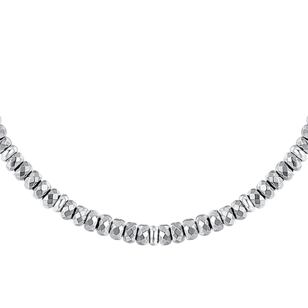 COLLANA DONNA IN ACCIAIO CON EMATITE