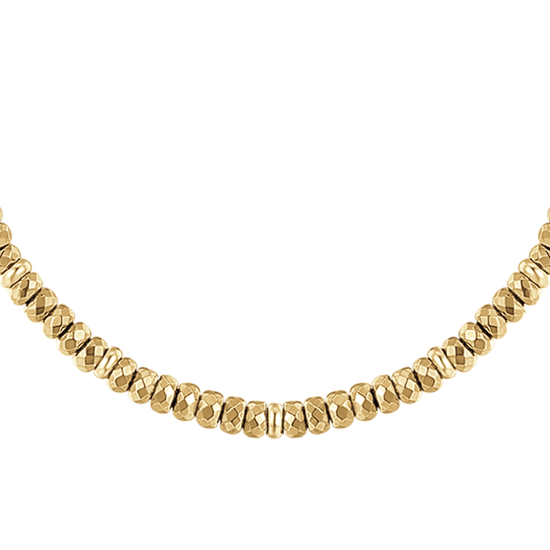 COLLANA DONNA IN ACCIAIO IP GOLD CON EMATITE