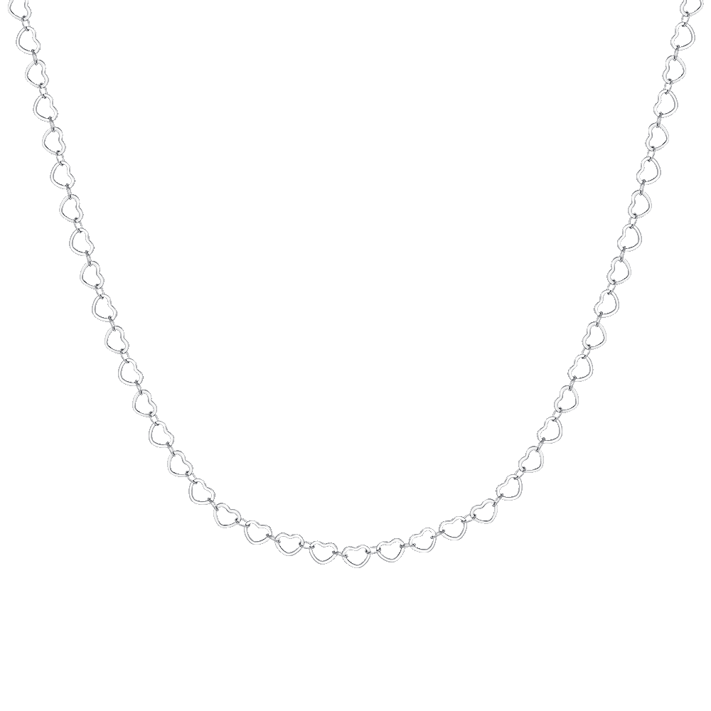 Collana Lunga Con Ciondolo A Cuore In Acciaio Inox 316L Per Donna | Gioiello Ipoallergenico 45-50 Cm | Regalo In Confezione Di Qualità - 3