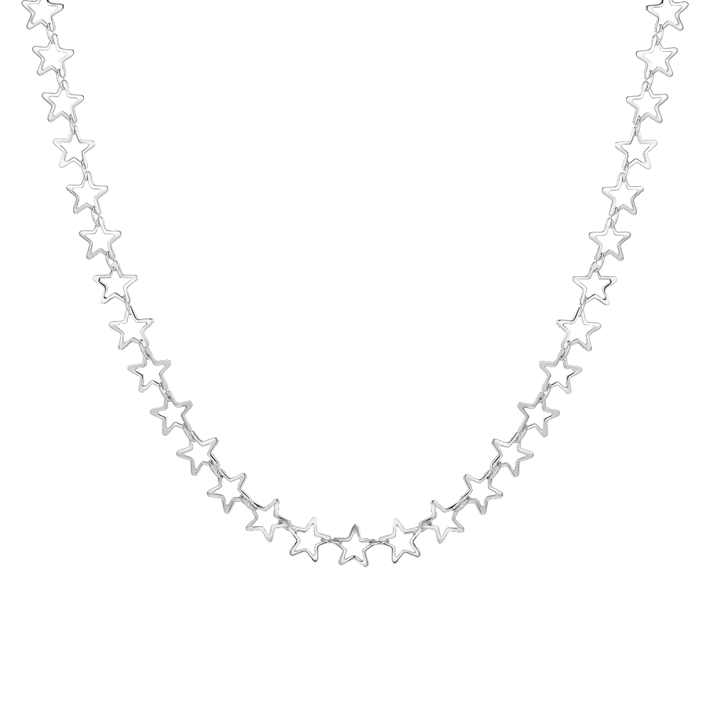 COLLANA DONNA IN ACCIAIO CON STELLE