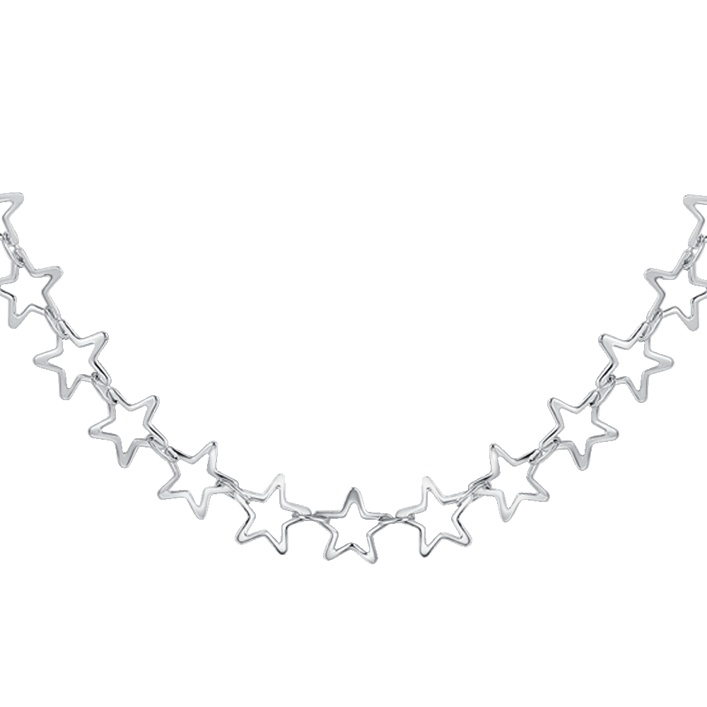 COLLANA DONNA IN ACCIAIO CON STELLE