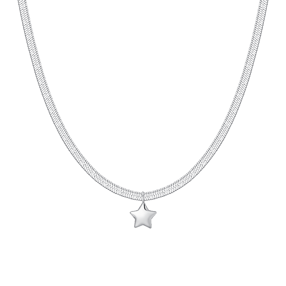 COLLANA DONNA IN ACCIAIO CON STELLA