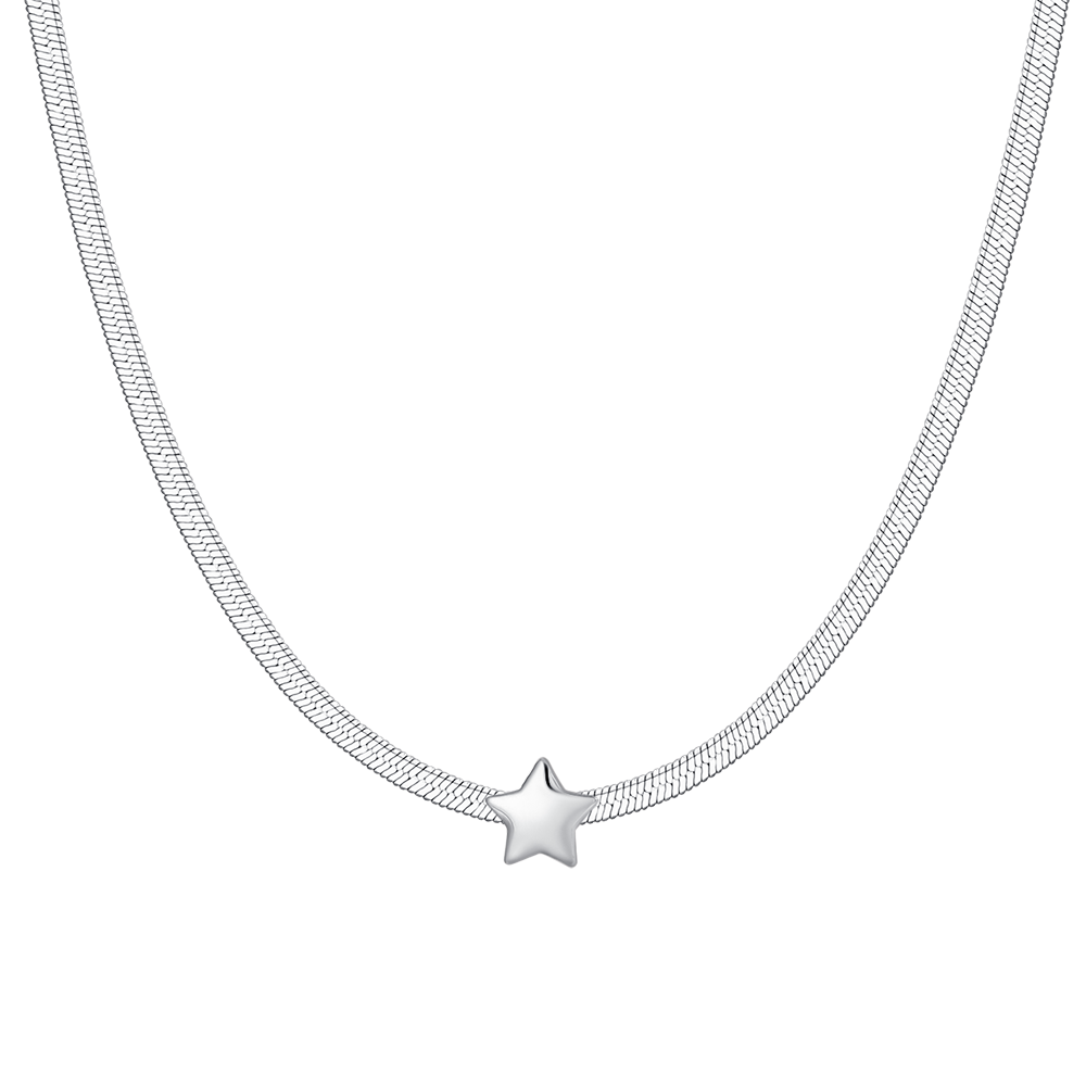 COLLANA DONNA IN ACCIAIO CON STELLA