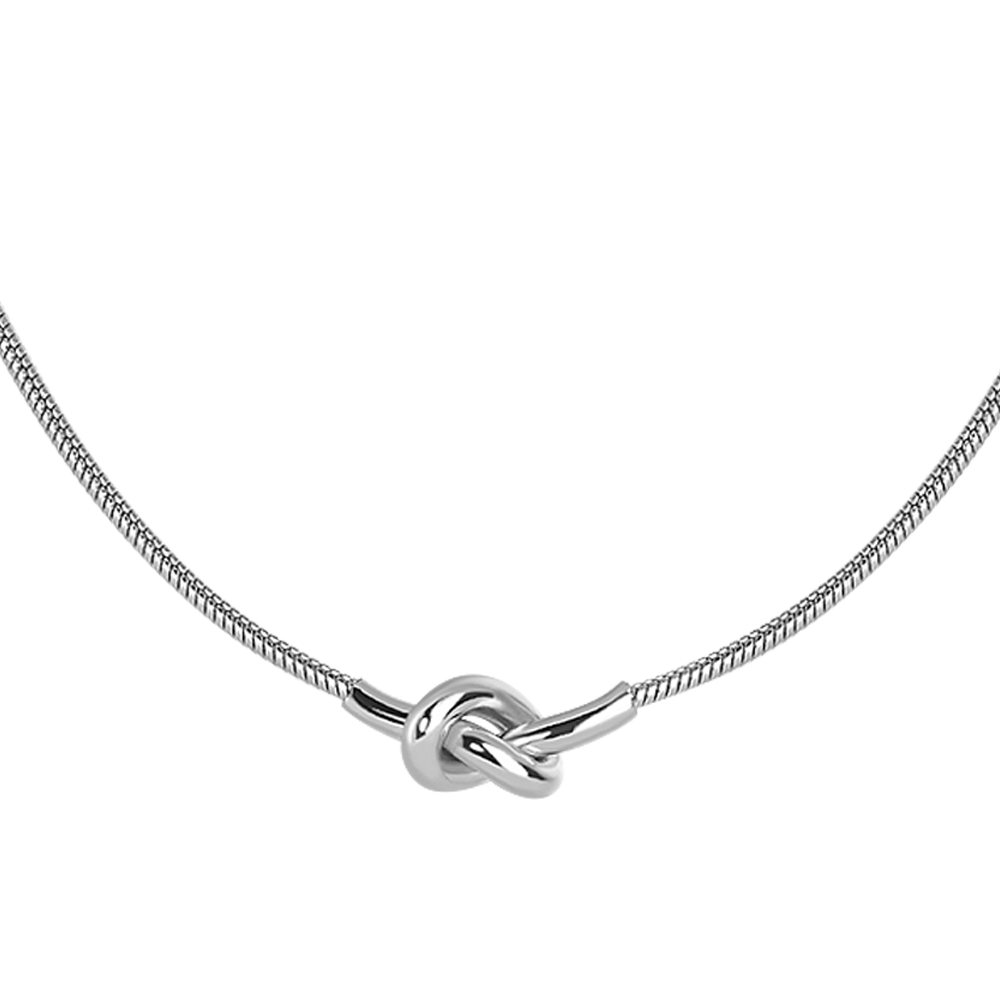 COLLANA DONNA IN ACCIAIO CON NODO