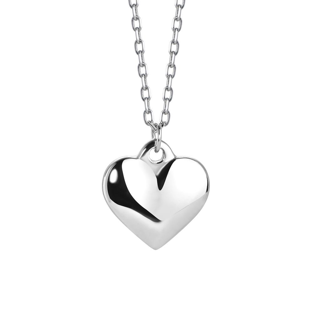 COLLANA DONNA IN ACCIAIO CON CUORE