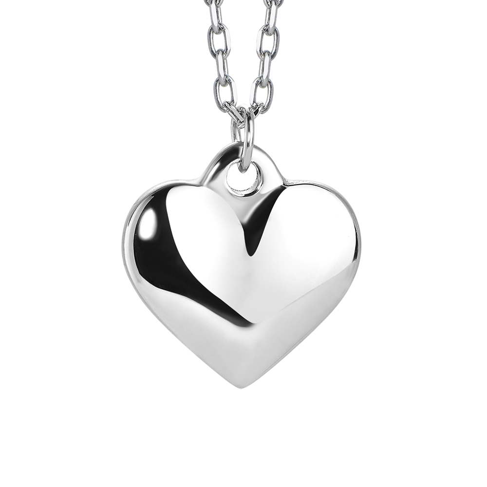 WOMAN STEEL NECKLACE WITH HEART