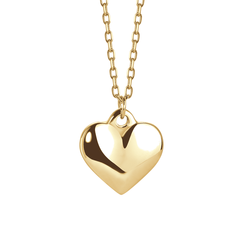 COLLANA DONNA IN ACCIAIO IP GOLD CON CUORE