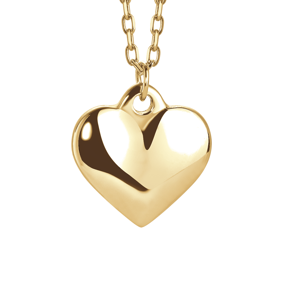 COLLANA DONNA IN ACCIAIO IP GOLD CON CUORE