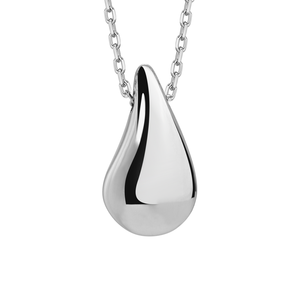 COLLANA DONNA IN ACCIAIO CON GOCCIA