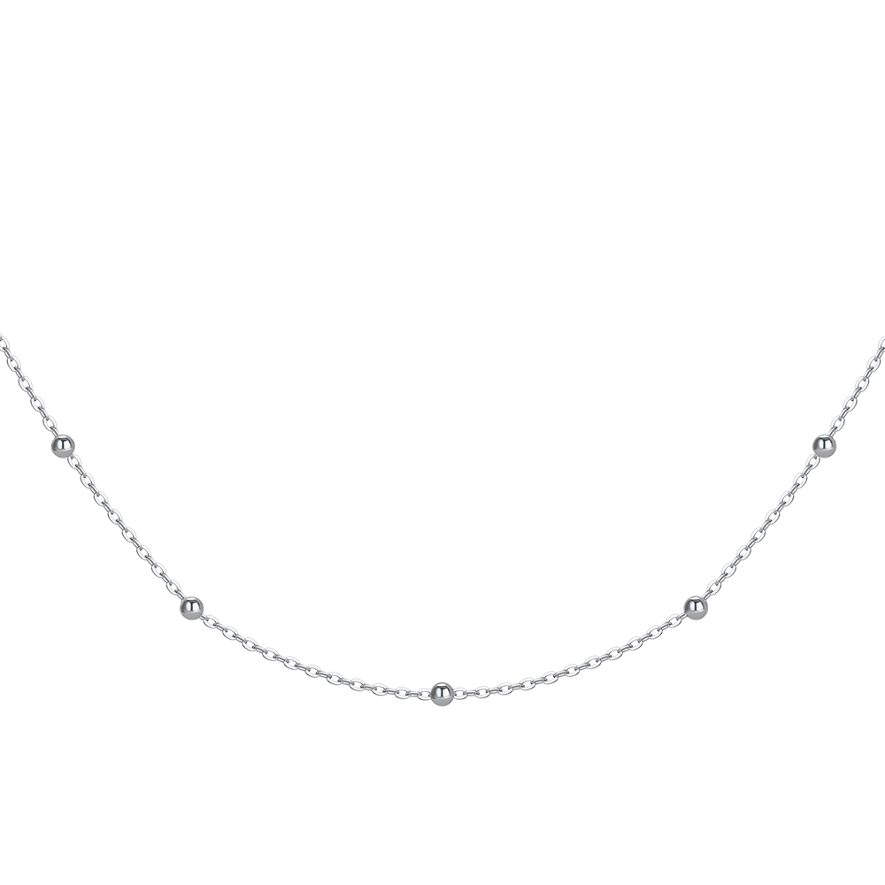 COLLANA DONNA IN ACCIAIO CON ZIRCONI ROSA