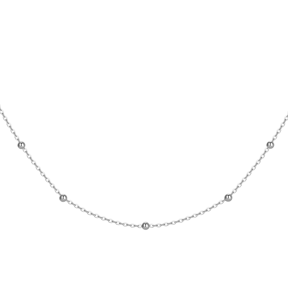 COLLANA DONNA IN ACCIAIO CON ZIRCONI VERDI