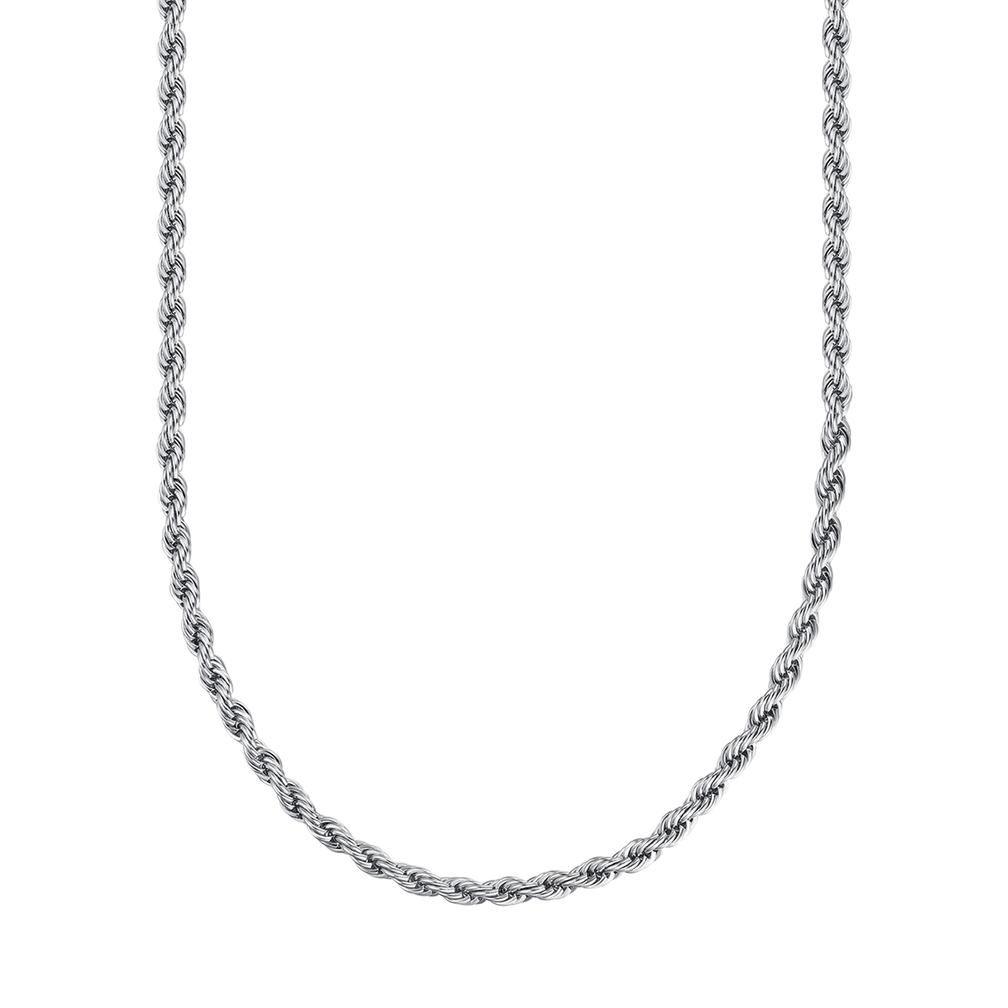 COLLANA UNISEX TORCHON IN ACCIAIO IP GOLD  4MM